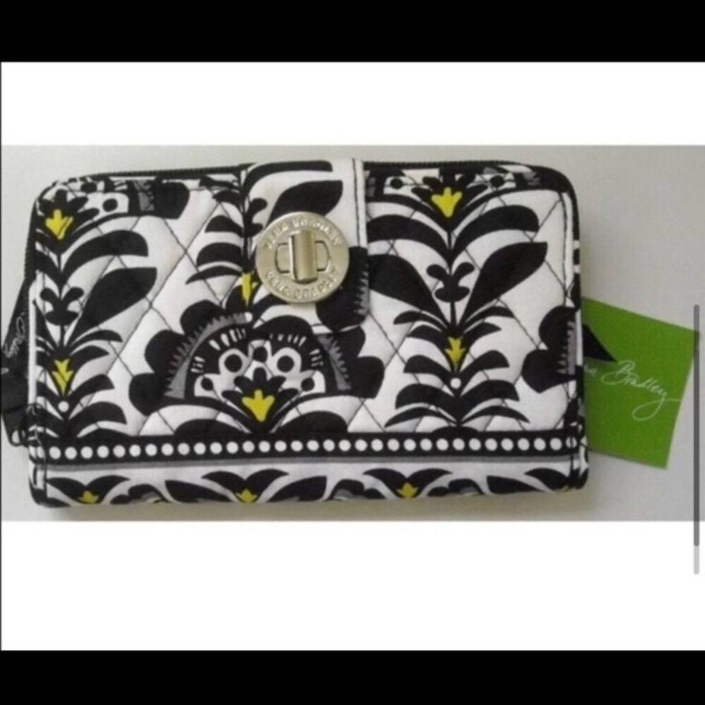 - New Vera Bradley Turn Lock Wallet Fanfare New w/ Tags Authentic